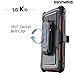 COVRWARE AEGIS Series CASE for LG K10 / LG Premier LTE with Built-in Screen Protector Heavy Duty Full-Body Rugged Holster Armor Case Belt Swivel Clip, Kickstand - Red