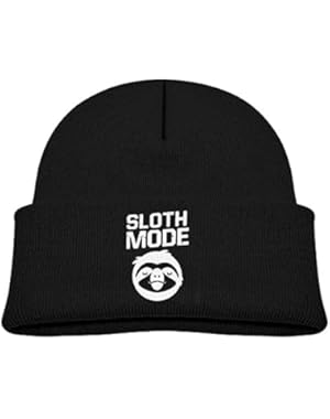 Child Sloth Mode Toddler Infant Baby Cotton Soft Cute Knit Kids Hat Beanies Cap Black