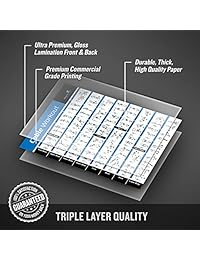 Póster de ejercicio de cable laminado, 20.0 x 30.0 in. Colgar en casa o en el gimnasio. Gráfico ilustrado de entrenamiento con 40 ejercicios de máquina de cables. Para todos los niveles de fitness, hombres y mujeres.