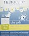 Natracare Slim Fitting Ultra Pads with Wings, Regular, Made with Certified Organic Cotton, Ecologically Certified Cellulose Pulp and Plant Starch (12 Pack, 168 Pads Total)