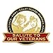 Salute To Our Veterans Man and Woman Patriotic Lapel Pin