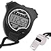 BizoeRade Sports Stopwatch, Digital Stopwatch and Whistle, Training Equipment for Coaches, Large Display, 2 Lap Memory, Date and Alarm Clock