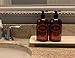 Bottiful Home-16 oz Amber Shampoo, Conditioner, Wash Shower Soap Dispensers-3 Refillable Empty PET Plastic Pump Bottle Shower Containers-Printed Design-Waterproof, Rust-Free, Clog-Free, Drip-Free