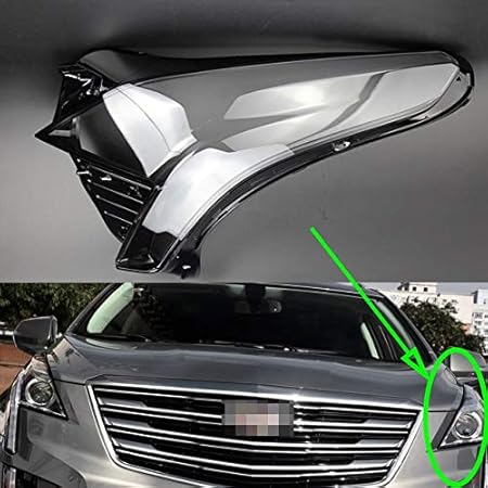 Amazon ヘッドライトレンズカバー フィット感のためのキャデラックxt5 16年から18年の車のヘッドライトレンズの交換オートシェル ヘッドライトカバー Color Driver Side ライト 照明アクセサリー 車 バイク