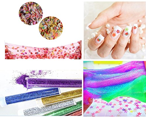 image for BLUBOON 36 Pack Slime Making Kit Supplies 6pack Foam Beads 51500pcs,10