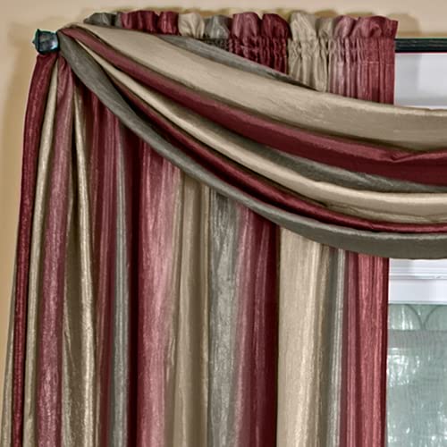 Achim Home Furnishings Écharpe ombrée 50x144 - Bordeaux