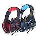 KKmoon Beexcellent GM-1 Professional Esport Gaming Headset Headphone Earphone Over Ear 3.5mm & USB with Microphone LED Light Noise Reduction for PS4/Xbox One/Mac/PC/iOS/Android