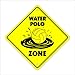Waterpolo Crossing Sign Zone Xing | Indoor/Outdoor | 12