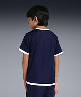 PUMA Unisex Kids teamLIGA Jersey Jr Shirt Peacoat- Puma White 116 view 6