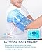 IceWraps Gel Ice Pack Reusable Large Hot Cold Pack for Therapy or Heating Pad Microwavable for Injury Pain Relief 10