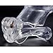 YiFeng Biosourced Resin Male Chastity Cage Device Belt Restraint Men Bondage Fetish ZCS142 (Short, Clear)