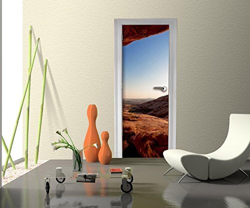 wandmotiv24 Door wallpaper Desert Mountains America wallpaper art print door image M0251 70 x 200cm (W x H) - paper