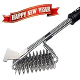 BBQ Brush Bristle Free | Premium Stainless Steel Bristle Free Brush | 18