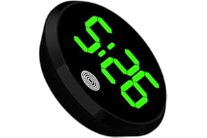 Digital Clock for Car Dashboard - Mini Round Vent Touch-Control Clock - Vehicle Vent Watch | for RV Camping Road Trip Truck T