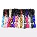 Silike Jumbo Braiding Hair Afro Crochet Braiding Hair Extensions 2 Tone Ombre Colour 24