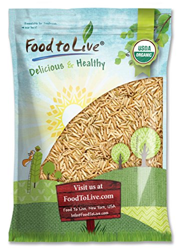 Food to Live Certified Organic Brown Basmati Rice (Raw, Long Grain, Non-GMO, Bulk) (10 Pounds)