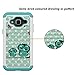 MagicSky Galaxy J3 Case, J3 (2016) Case, [Shock Absorption] Studded Rhinestone Bling Hybrid Dual Layer Armor Defender Cover for J3, J3 (2016), J3 V, Express Pri/me, Amp Pri/me, Galaxy Sky - Owl