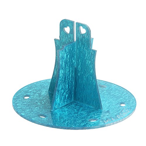Jocestyle 6 Holes Toothbrush Makeup Brush Holder Organizer Cosmetic Brush Display Rack Stand Shelf Tool (02 Sky Blue)