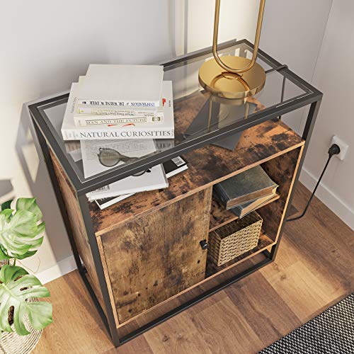 VASAGLE Entryway Storage Console Table with Stable Tempered