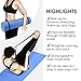 Yes4All Exercise Yoga Strap 8 feet with D-Ring Buckle for Stretching, Flexibility and Physical Therapy – Yoga Belt Strap Cotton (Black, Set of 2)