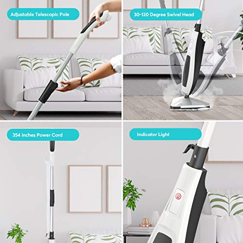 AIPER Steam Mop with 15.21 oz Big Water Tank and 2pcs Mop Pad Pricepulse