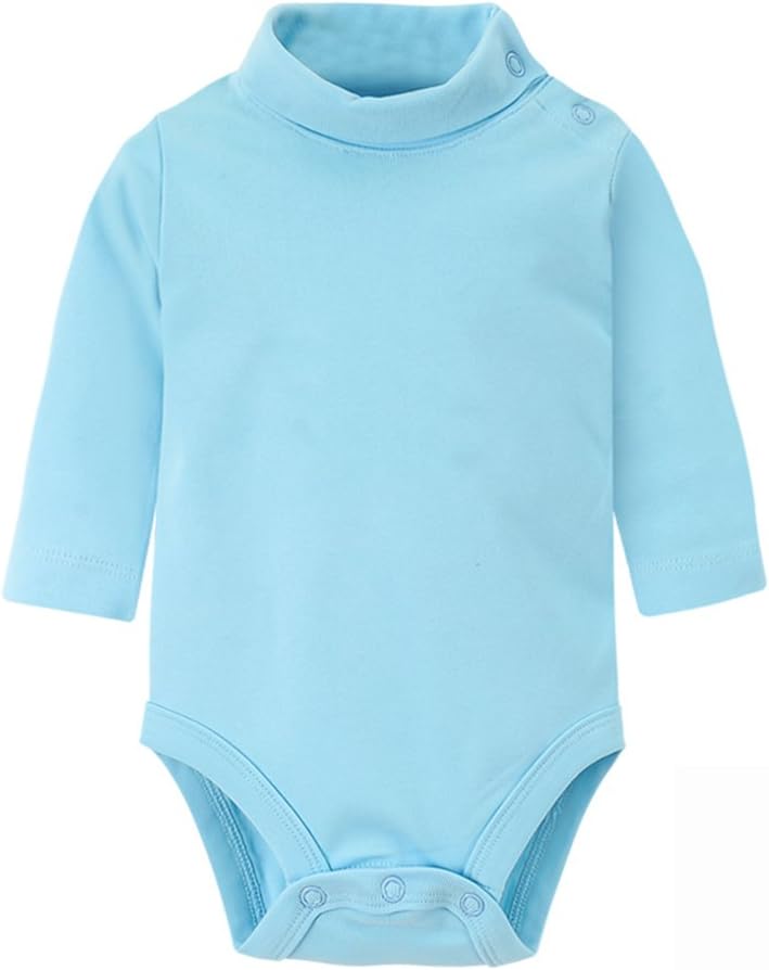 DANROL Baby Long Sleeve Solid Turtleneck Bodysuits Multicolor 3 Months-3 Years