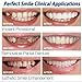 races Instant Veneers Dentures Fake Teeth Smile Serrated Denture Teeth Top and Bottom Comfort Fit Flex Teeth Socket to Make White Tooth Beautiful Neat