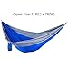 Nicecho Double Camping Parachute Hammock, Lightweight Nylon Portable Hammock, Best Garden Double Hammock For Backpacking, Travel, Camping, Beach, Yard or Any Adventure (Blue and Gray)