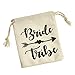 MOOKOO Bridemaid Love Knot Bracelets set 9 Set Bride Tribe Hair Tie and Bracelets Bachelorette Party Supplies for Girls Women (#1)