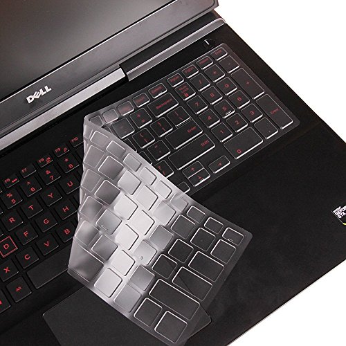 Premium Ultra Thin Keyboard Protector for 15.6 inch Dell Inspiron 15 3000 5000 and 7000 Series, 17.3 inch Dell Inspiron 17 5000 and 7000 2-in-1 Series, Dell G3 G5 G7 15.6" SeriesUS Layout