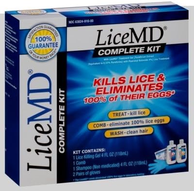 LiceMD Lice and Egg Removal Complete Kit, 2 ct(Pack of 3)