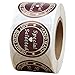 Hcode 1.5'' Hand Made Just Baked Fresh and Special Selected Stickers with Heart and Stars Decorative Labels for Cake and Bread Total 500 Labels Per Roll (1 roll, Paper Special Selected)