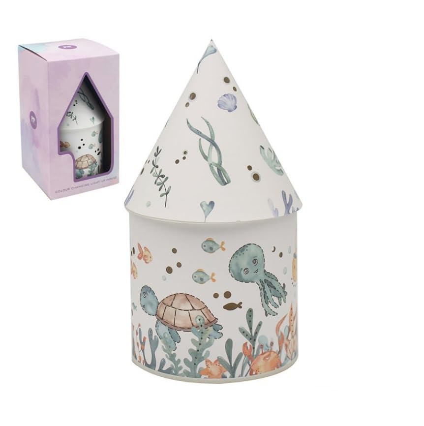Lesser & Pavey Sea Life LED House Night Lights | Gift for Your Loved Ones | Living Room Décor Night Lamp | Decorative Night Lights for Home & Office