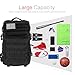 Z ZTDM 40L 3-Day Weekend Pack, Tactical Backpack with MOLLE Webbing, USA Flag Patch, Heavy Duty Rucksack, for Outdoor Hunting Camping Trekking Fishing Travel Trip (40L Black)