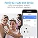 ALOFOX Wifi Smart Plug Alexa, 2 Packs Mini Smart Outlet Compatible with Amazon Alexa & Google Home, Remote Control by Smart Phone with Timing Function from Anywhere, ETL& FCC certification