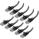 Cable Matters 10-Pack, Cat6 Snagless Ethernet Patch Cable in Black 10 Feet