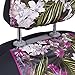 BDK Pink Flower Faux Leather Car Seat Covers for Front Seats, 2 Pack – Floral Pattern with Matching Headrest, Easy Installation, Fits Most Car Truck Van and SUV, Catalina Floral