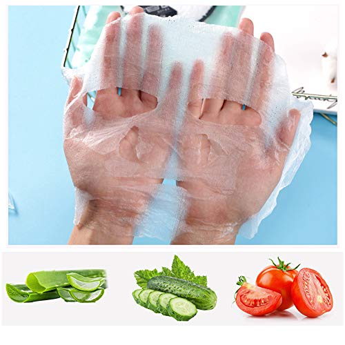 Compressed Facial Mask, Spdoo 24Pcs Ultra-Thin Disposable Moisturizing Compressed Cotton Silk Facial Face Mask Sheet Paper Diy Natural Skin Care