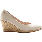 VISCATA Roses Espadrille Canvas Wedges Spain Handmade 2 ½” Heel Woman Wedge Pumps with Organic Cotton Canvas and 100% Natural Jute Midsole for All Occasions: Casual, Work, Party