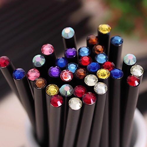 1 Set / 12 pcs HB Pencil Diamond Color Pencil Stationery Items Drawing Supplies Cute Pencils For School Basswood Office School Cute