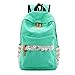 VentoMarea Lightweight Canvas Backpacks for Teen Girls School Bag Casual Travel Daypacks,Mint Green