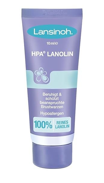 Lansinoh HPA Lanolin – intensiv Lippenpflege 10 ml - feuchtigkeitsspendender Lippen-Balsam - Lipgloss - für trockene und riss