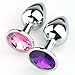 Purple Jeweled Beginners Butt Plug, Hmxpls Sex Love Games Personal Massager for Women Men Couples Lover, 0.3 Ounce Attractive Decorations Perfect Gift for Valentine's & Birthday