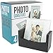 Glass Photo Frame Coasters with Wooden Rack – Customizable 2x3 Coasters, Set of 4 for Personalized Gifts & Home Décor