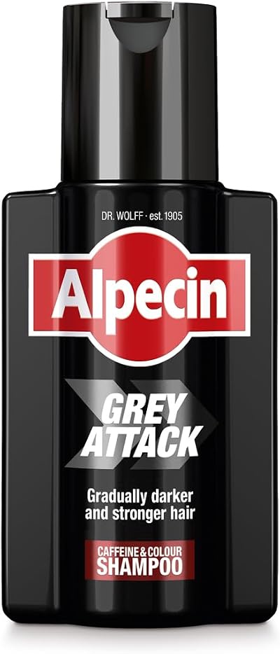 Alpecin Grey Attack Caffeine Shampoo 200ml for Men - Darker Natural Colour