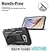 Galaxy S6 Case, Samsung Galaxy S6 Case, Starshop [Heavy Duty] Dual Layers Kickstand Case With [0.33m 9H Tempered Glass Screen Protector Included] and Locking Belt Clip (Black)