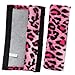 OxGord Velour Leopard Print Steering Wheel Cover, Pink