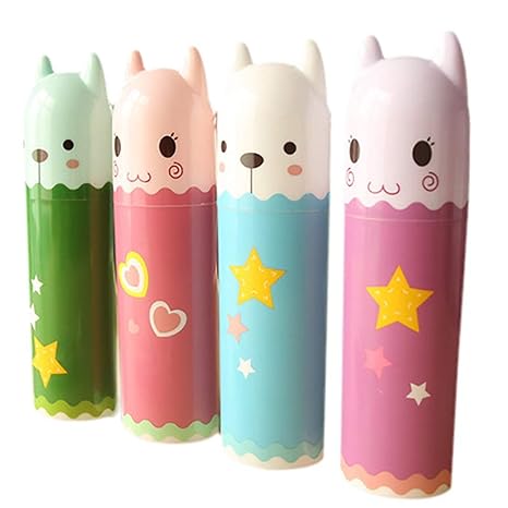 Milopon 2 x Funda Cepillos de Dientes de pasta de dientes funda de viaje para cepillos