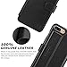 iPhone 8 Plus Case, iPhone 7 Plus Case, SHIELDON Genuine iPhone 7 Plus Leather Case [Card Slots] [Heavy Duty Protection] with Stand Magnetic Closure Flip Cover for iPhone 8 Plus/7 Plus - Black