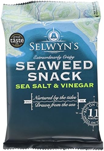 Selwyns Crispy Salt/Vinegar Seaweed Snack (Pack of 15)